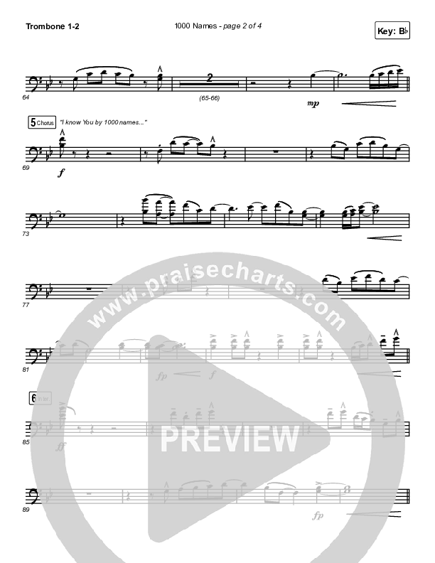 1000 Names Trombone 1/2 (Sean Curran)