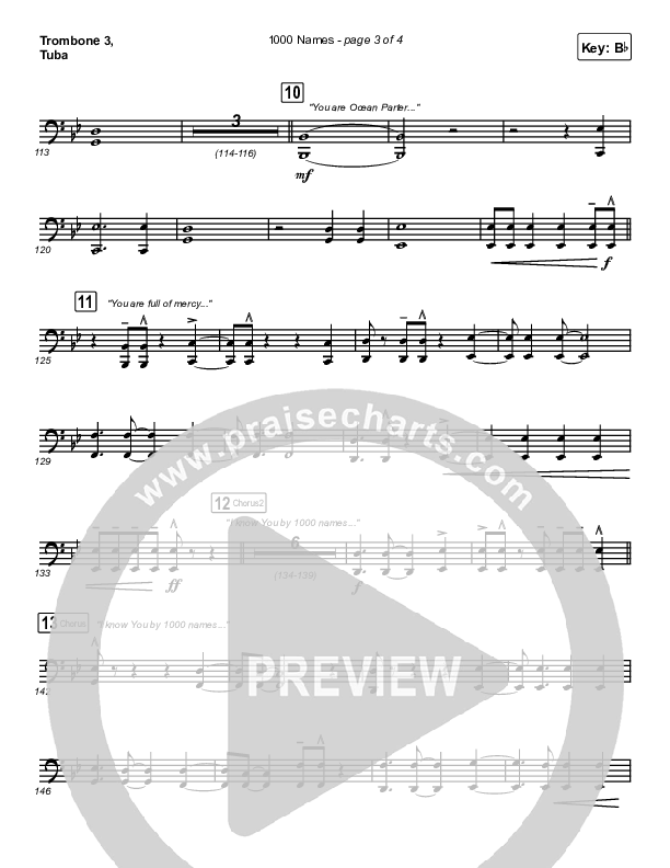 1000 Names Trombone 3/Tuba (Sean Curran)