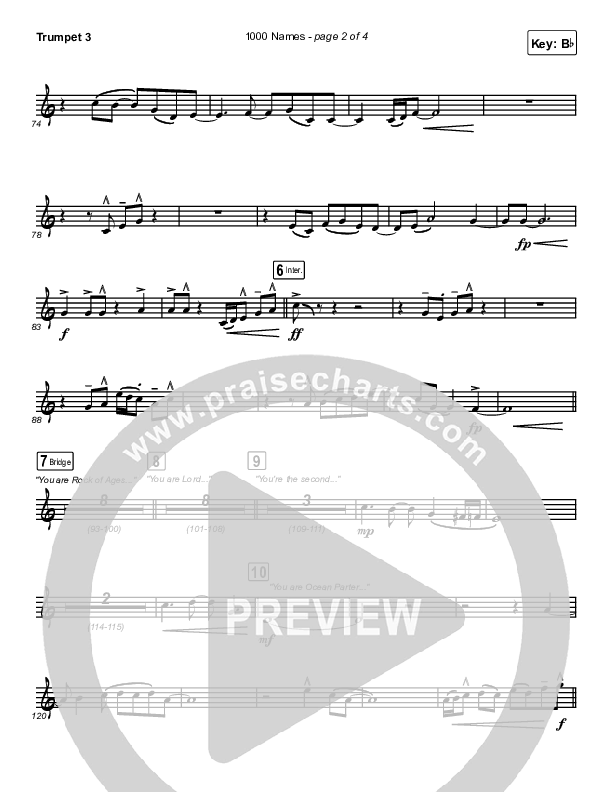 1000 Names Trumpet 3 (Sean Curran)