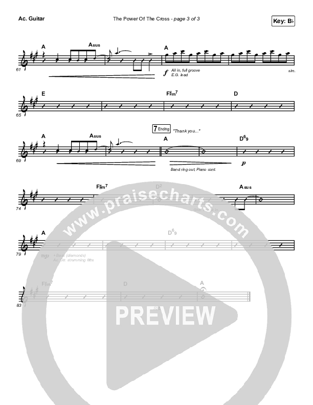 The Power Of The Cross Acoustic Guitar (Casting Crowns)