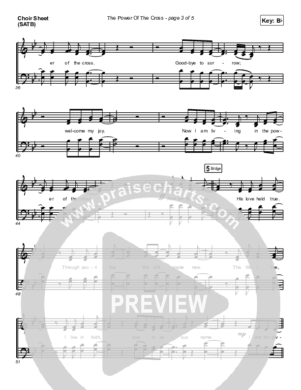 The Power Of The Cross Choir Sheet (SATB) (Casting Crowns)