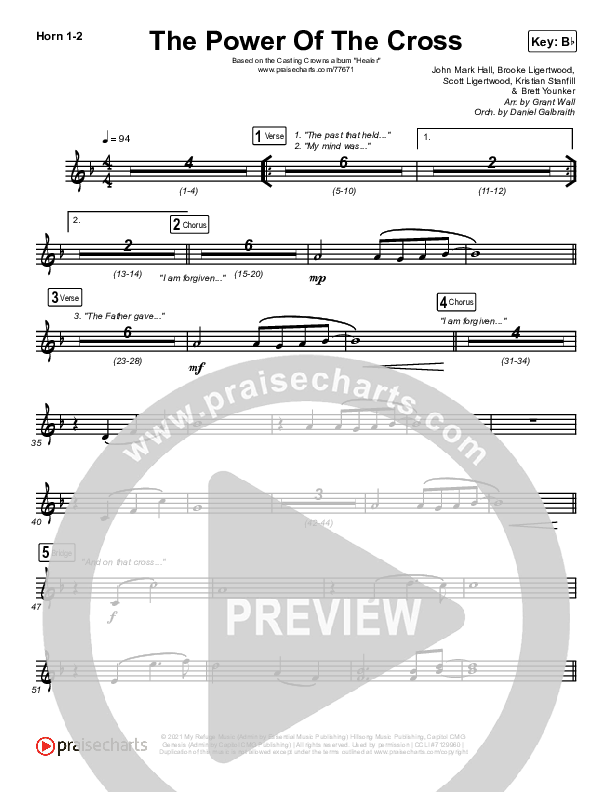 The Power Of The Cross Brass Pack (Casting Crowns)