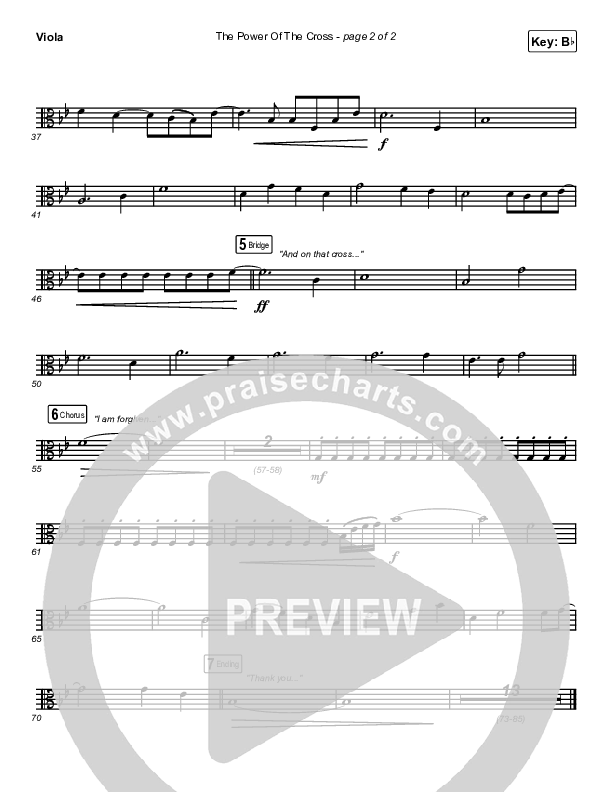 The Power Of The Cross Viola (Casting Crowns)