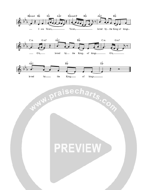 Yours Lead Sheet (Gas Street Music)