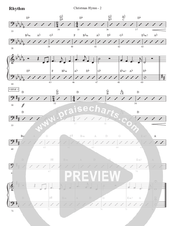 Christmas Hymn (Praise To God Whose Love Was Shown) Rhythm Chart (WorshipTeam.tv)