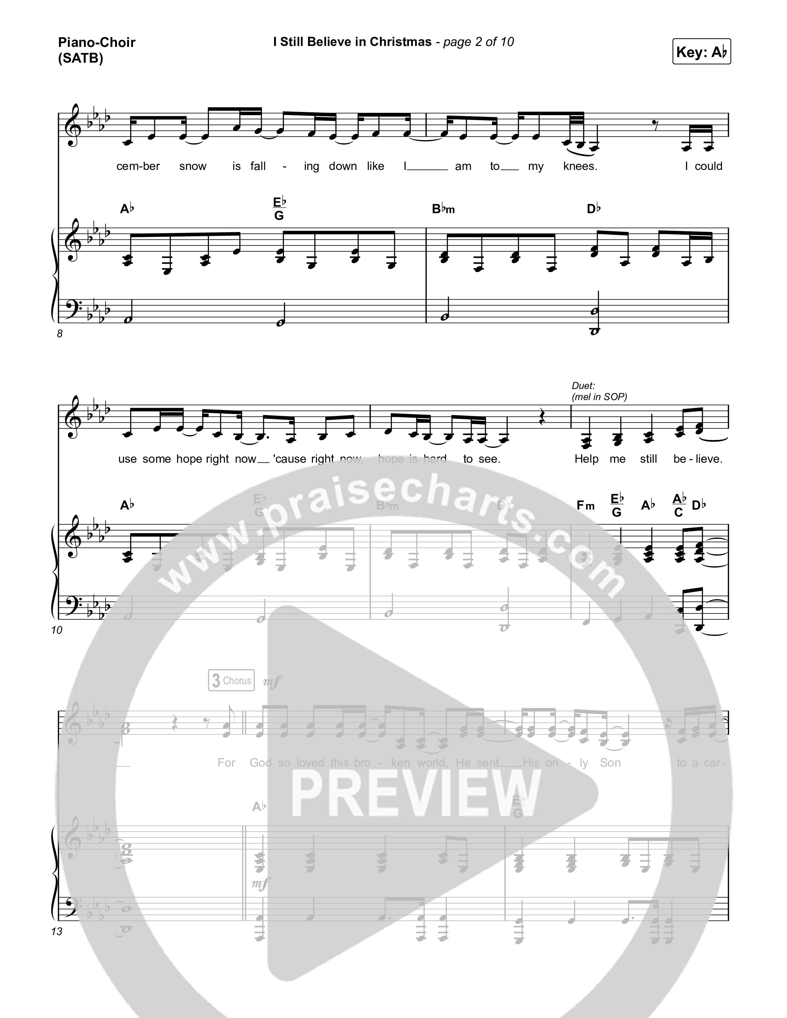 I Still Believe In Christmas Sheet Music PDF (Anne Wilson) PraiseCharts