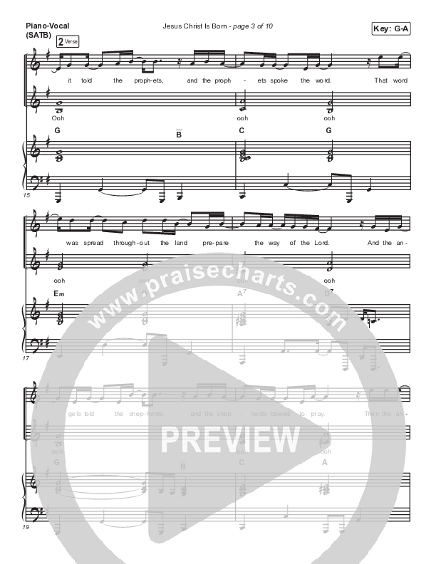 Jesus Christ Is Born Piano/Vocal Pack (Mac Powell)