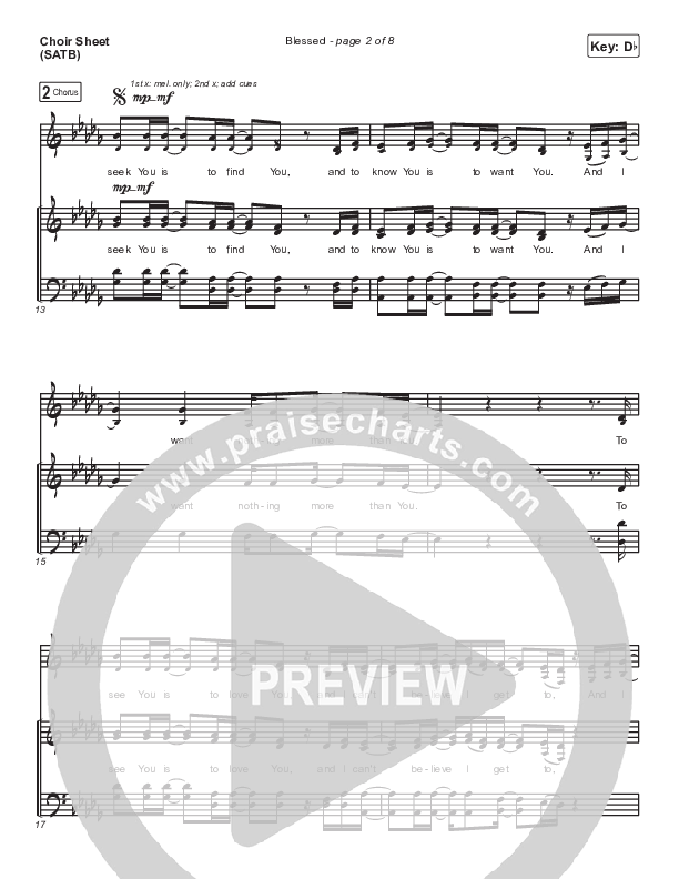 Blessed Choir Vocals (SATB) (Vertical Worship)