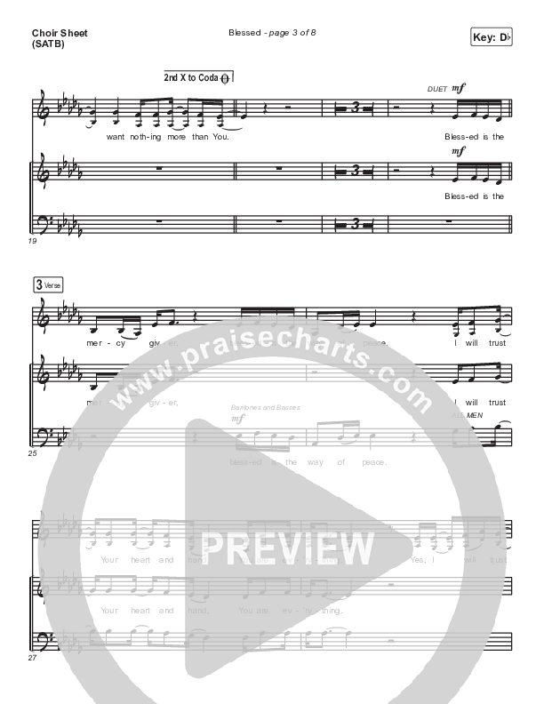 Blessed Choir Sheet (SATB) (Vertical Worship)