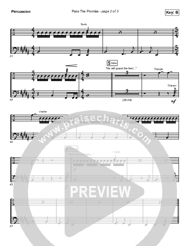 Pass The Promise Percussion (Keith & Kristyn Getty / Sandra McCracken)