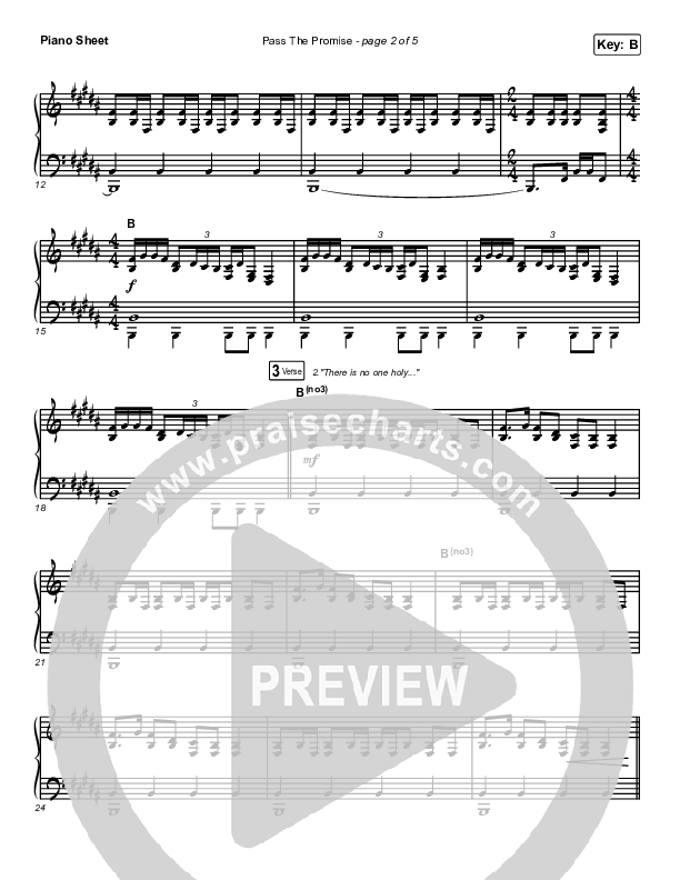 Pass The Promise Piano Sheet (Keith & Kristyn Getty / Sandra McCracken)