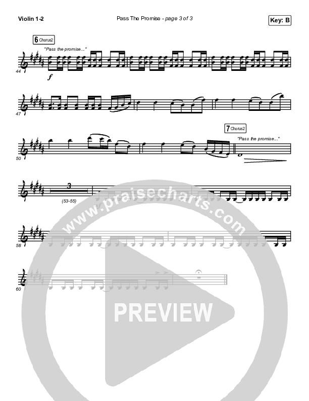 Pass The Promise Violin 1/2 (Keith & Kristyn Getty / Sandra McCracken)
