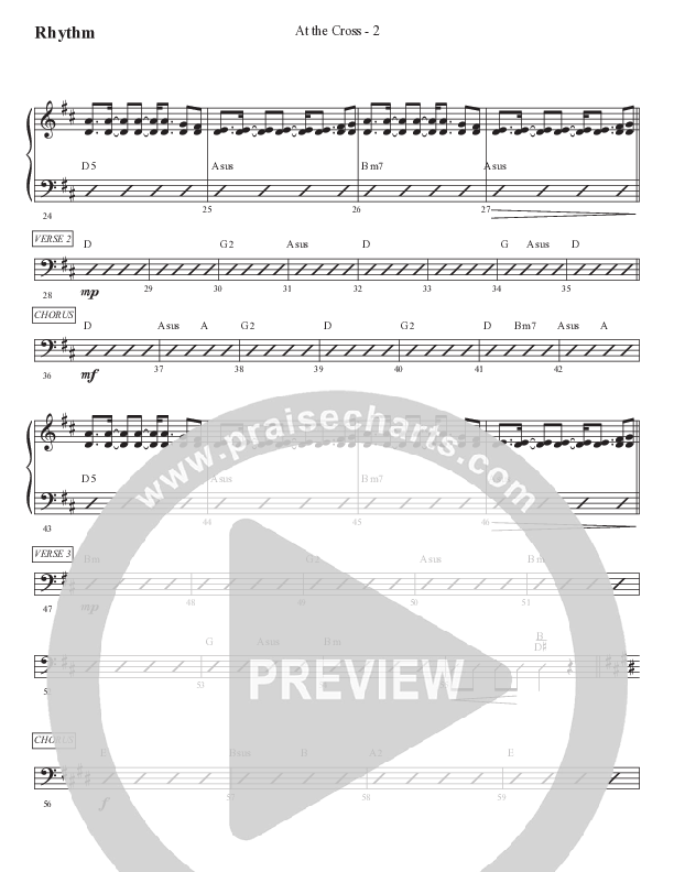 At The Cross Rhythm Chart (WorshipTeam.tv)