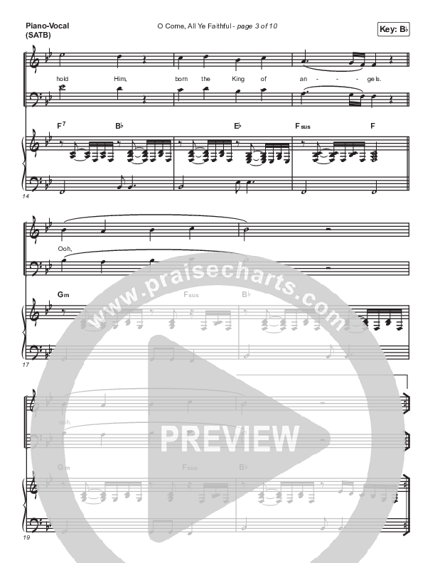 O Come All Ye Faithful (Glory In The Highest) Piano/Vocal (SATB) (The Worship Initiative)