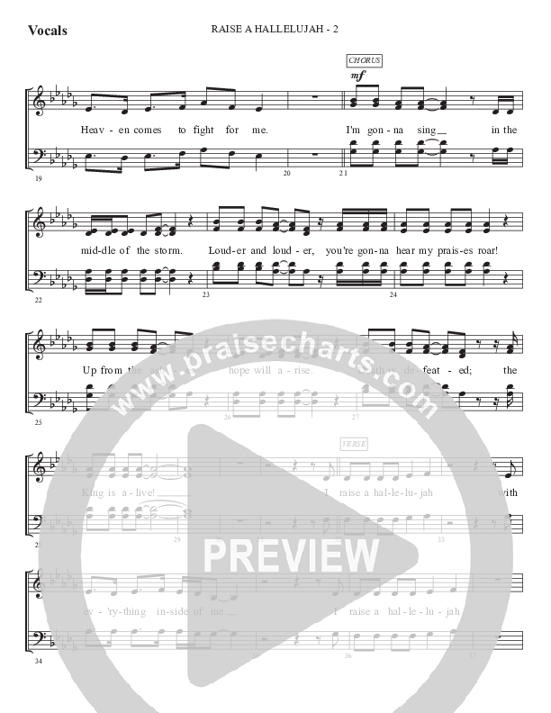 Raise A Hallelujah (Gospel) Choir Sheet (SATB) (WorshipTeam.tv)