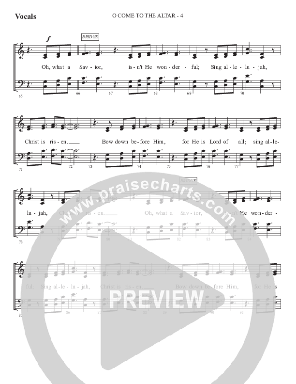 O Come To The Altar (Gospel) Choir Sheet (SATB) (WorshipTeam.tv)