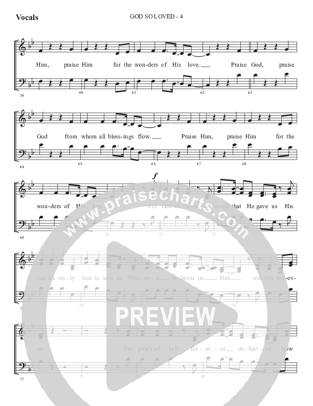 God So Loved (Gospel) Choir Sheet (SATB) (WorshipTeam.tv)