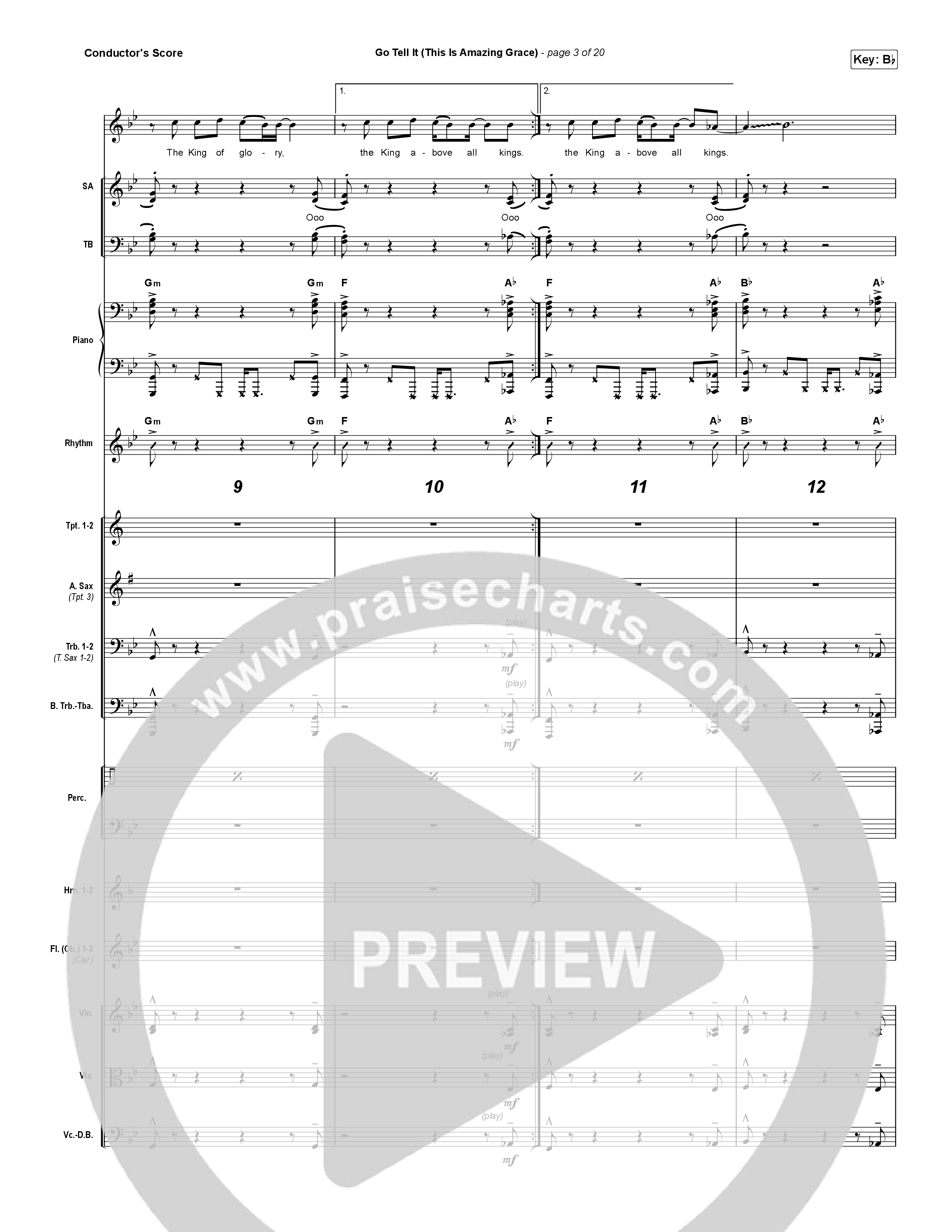 Go Tell It (This Is Amazing Grace) (Choral Anthem SATB) Conductor's Score (Life.Church Worship / Arr. Luke Gambill)