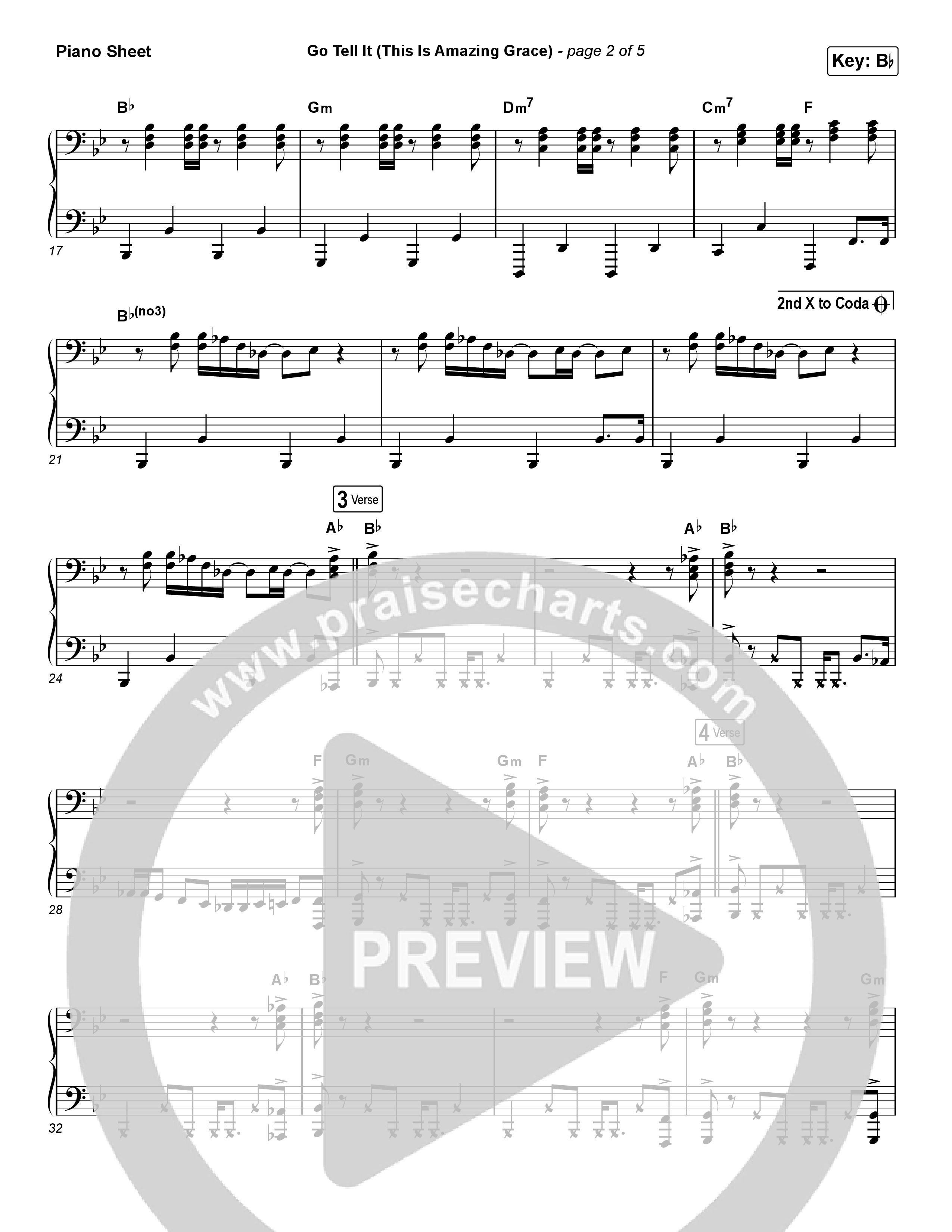 Go Tell It (This Is Amazing Grace) (Choral Anthem SATB) Piano Sheet (Life.Church Worship / Arr. Luke Gambill)