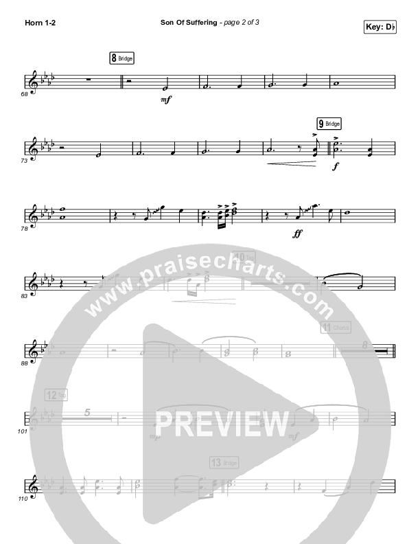 Son Of Suffering (Choral Anthem SATB) Brass Pack (Bethel Music / David Funk / Matt Redman / Arr. Luke Gambill)