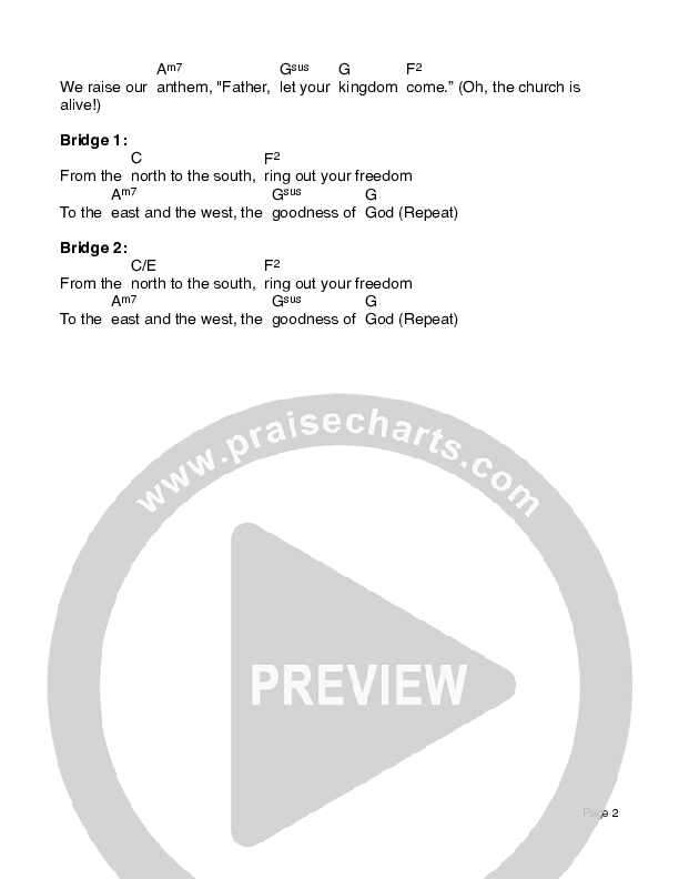 Arise Chord Chart (Brave Worship / Emily Weeks / Jenni McGrew)