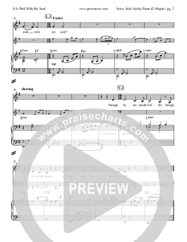 It Is Well With My Soul Sheet Music PDF (Keith & Kristyn Getty