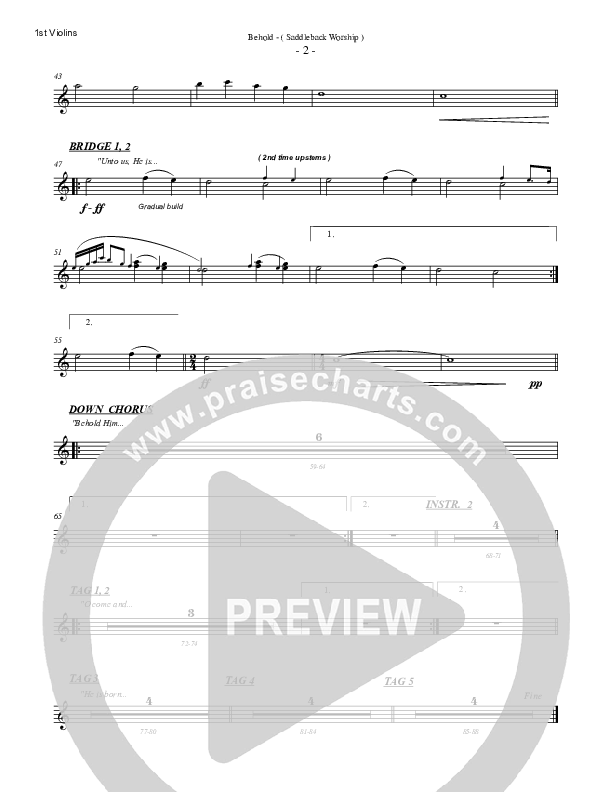 Behold String Pack (Saddleback Worship)