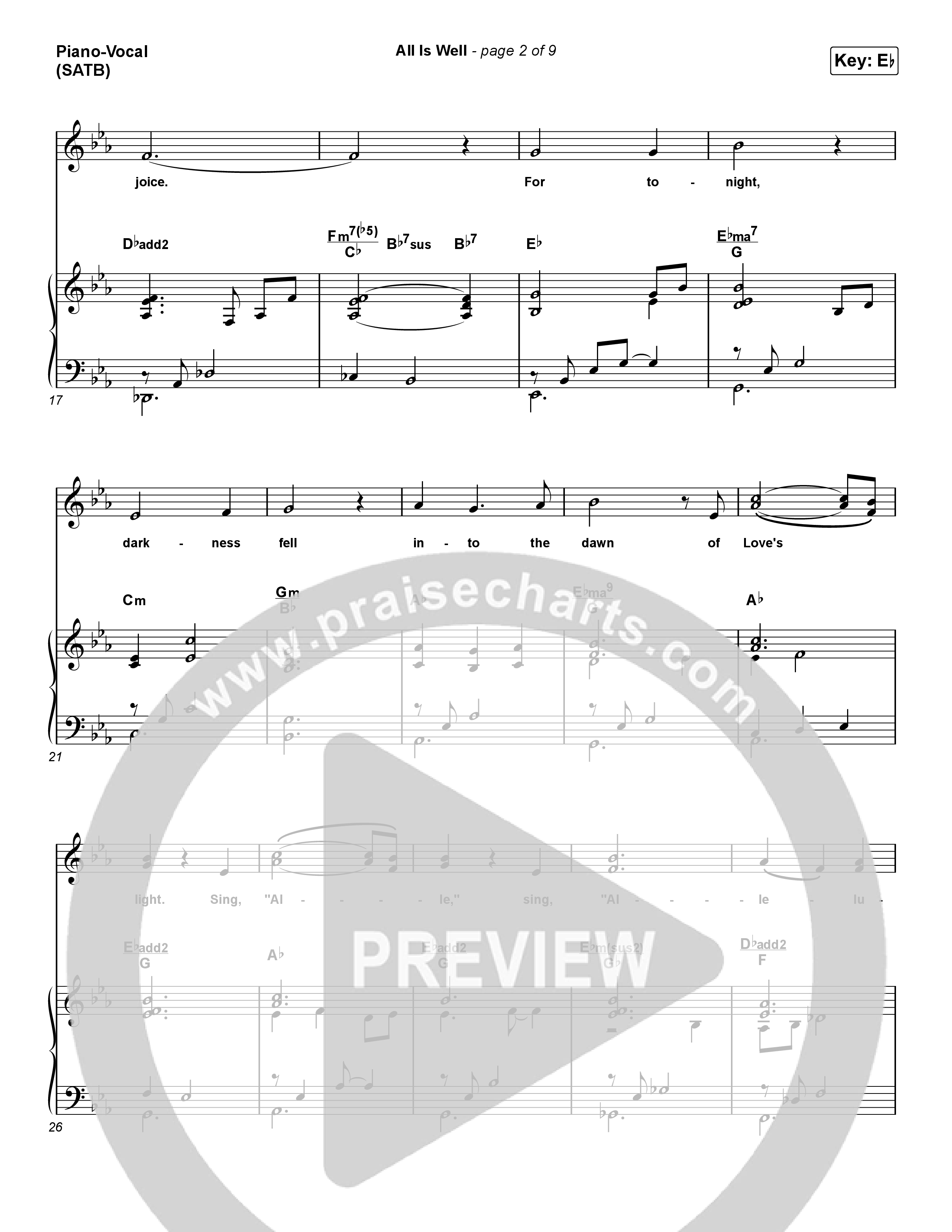 All Is Well (Choral Anthem SATB) Piano/Vocal Pack (Michael W. Smith / Carrie Underwood / Arr. Luke Gambill)