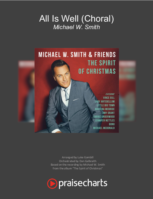 All Is Well (Choral Anthem SATB) Orchestration (Michael W. Smith / Carrie Underwood / Arr. Luke Gambill)