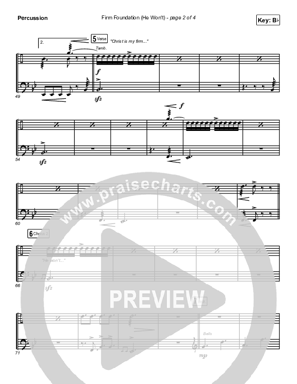 Firm Foundation (He Won't) (Live) Percussion (Cody Carnes)