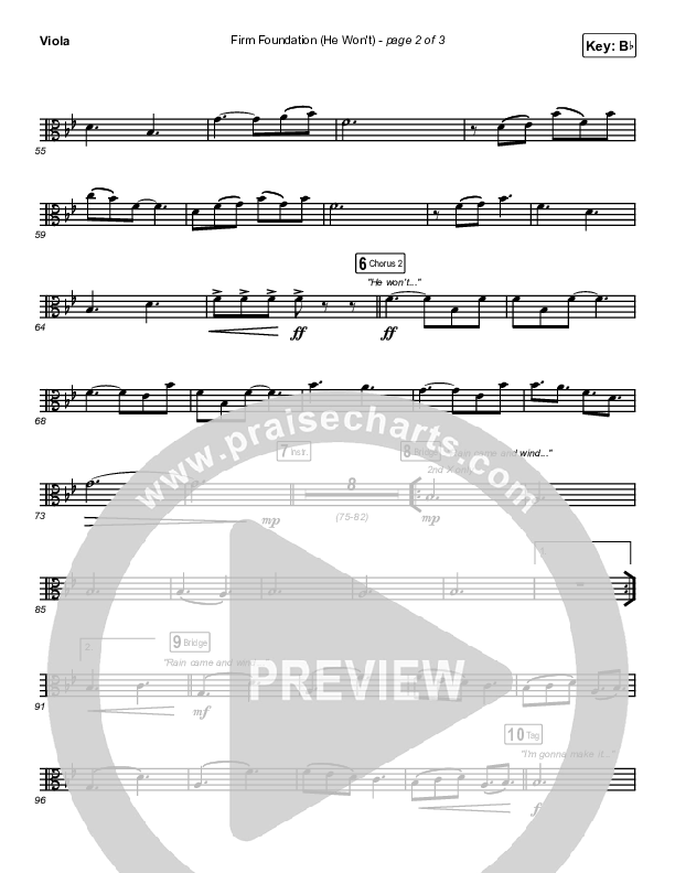 Firm Foundation (He Won't) (Live) Viola (Cody Carnes)