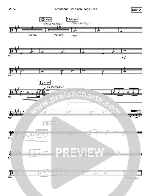 Forever And Ever Amen Viola Sheet Music PDF (Maverick City Music ...