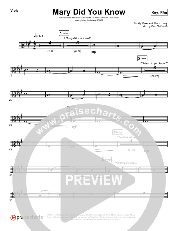 Mary Did You Know Viola (Maverick City Music / Lizzie Morgan / Chandler Moore)