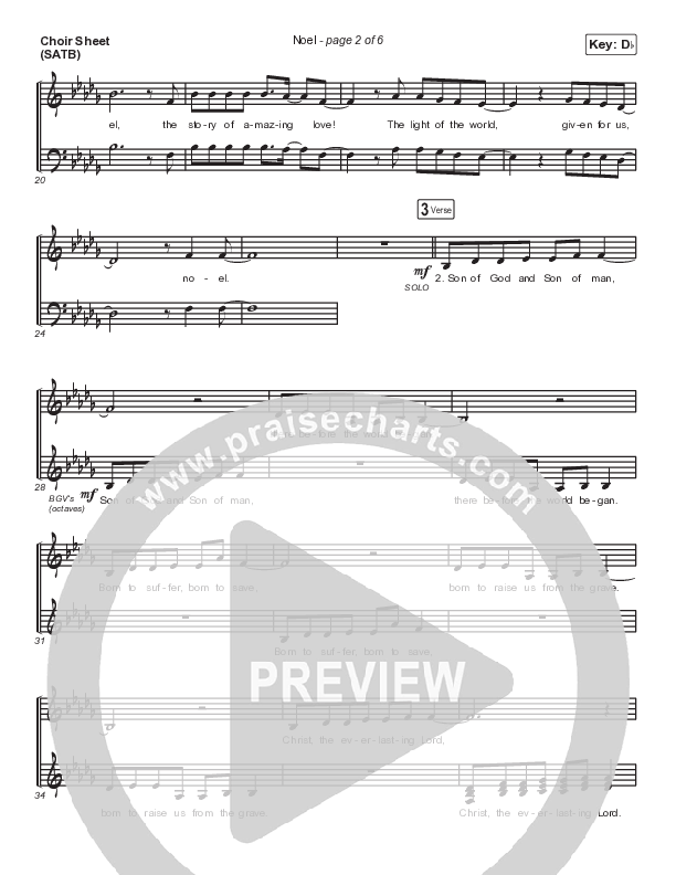 Noel Choir Vocals (SATB) (Maverick City Music / Lizzie Morgan)