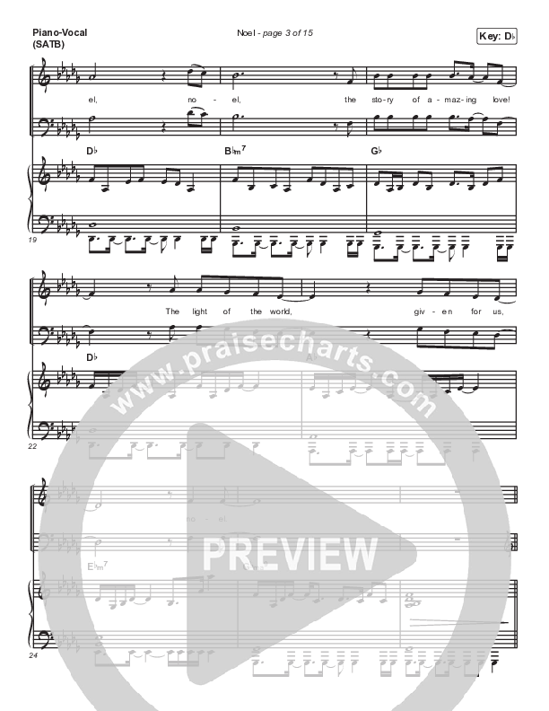 Noel Piano/Vocal (SATB) (Maverick City Music / Lizzie Morgan)