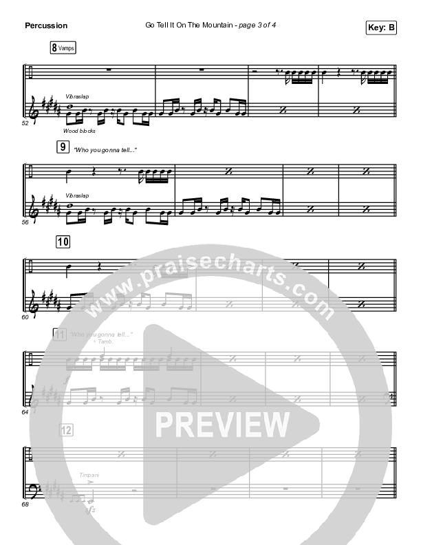 Go Tell It On The Mountain Percussion (Maverick City Music / Melvin Chrispell III / Chandler Moore)