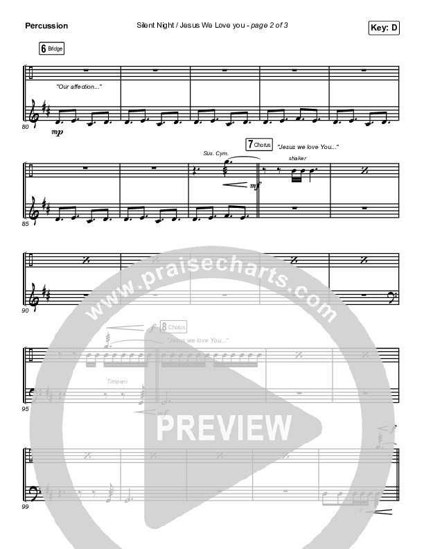 Silent Night / Jesus We Love You Percussion (Maverick City Music / Brandon Lake / Phil Wickham / Kim Walker-Smith)