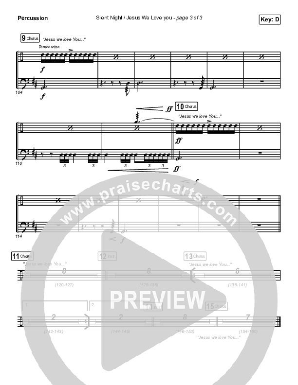 Silent Night / Jesus We Love You Percussion (Maverick City Music / Brandon Lake / Phil Wickham / Kim Walker-Smith)