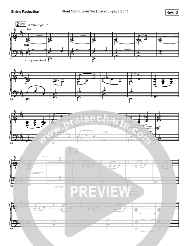 Silent Night / Jesus We Love You String Reduction (Maverick City Music / Brandon Lake / Phil Wickham / Kim Walker-Smith)