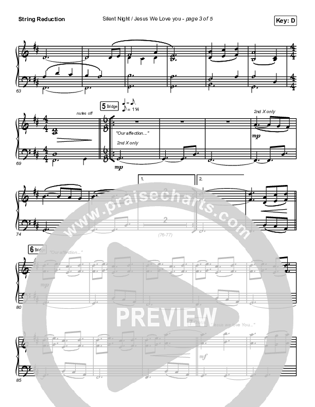 Silent Night / Jesus We Love You String Reduction (Maverick City Music / Brandon Lake / Phil Wickham / Kim Walker-Smith)