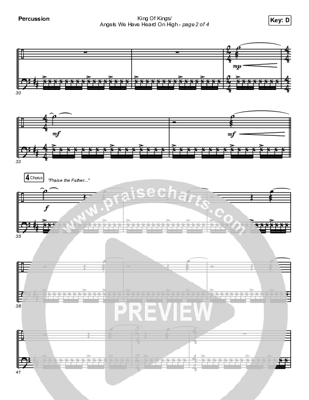 King Of Kings / Angels We Have Heard On High Percussion (Maverick City Music / Naomi Raine / Kim Walker-Smith)