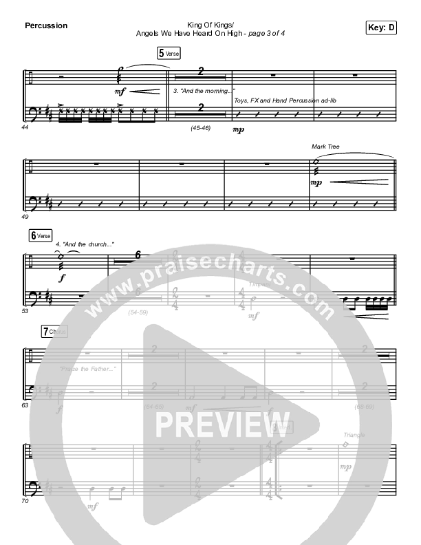 King Of Kings / Angels We Have Heard On High Percussion (Maverick City Music / Naomi Raine / Kim Walker-Smith)