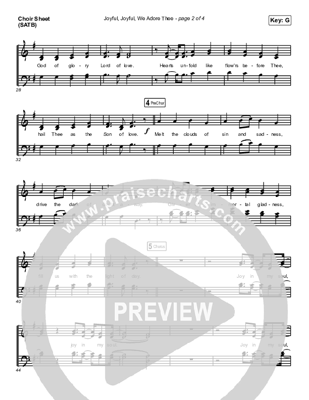 Joyful Joyful We Adore Thee Choir Sheet (SATB) (Maverick City Music / Ryan Ofei)