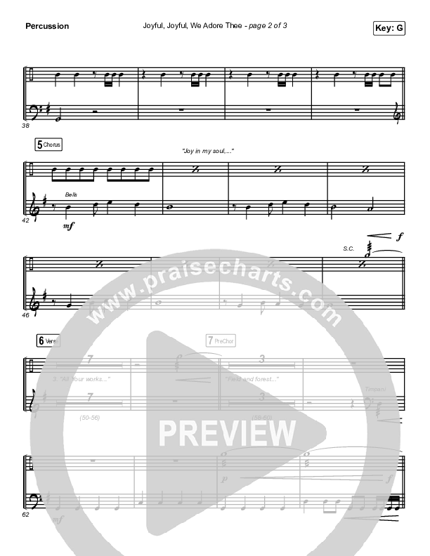 Joyful Joyful We Adore Thee Percussion (Maverick City Music / Ryan Ofei)