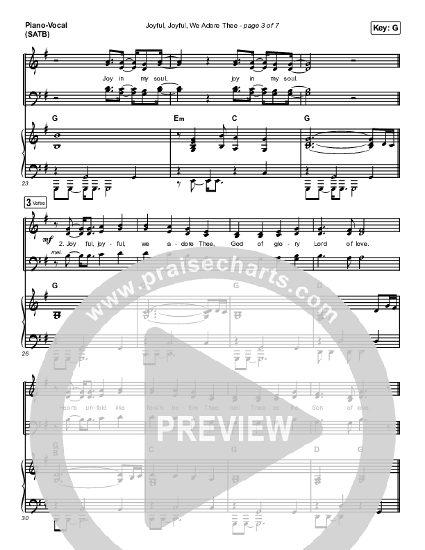 Joyful Joyful We Adore Thee Piano/Vocal (SATB) (Maverick City Music / Ryan Ofei)