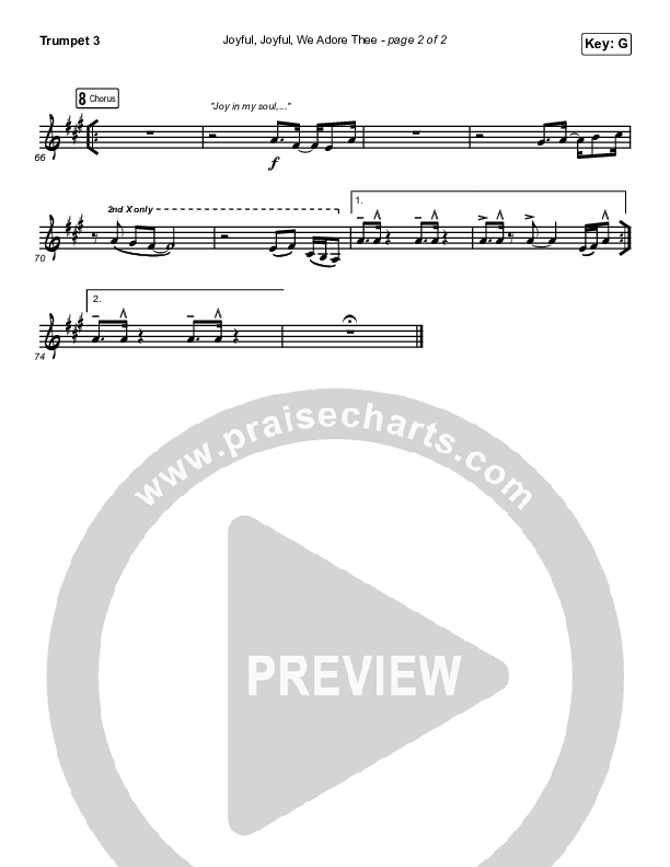 Joyful Joyful We Adore Thee Trumpet 3 (Maverick City Music / Ryan Ofei)