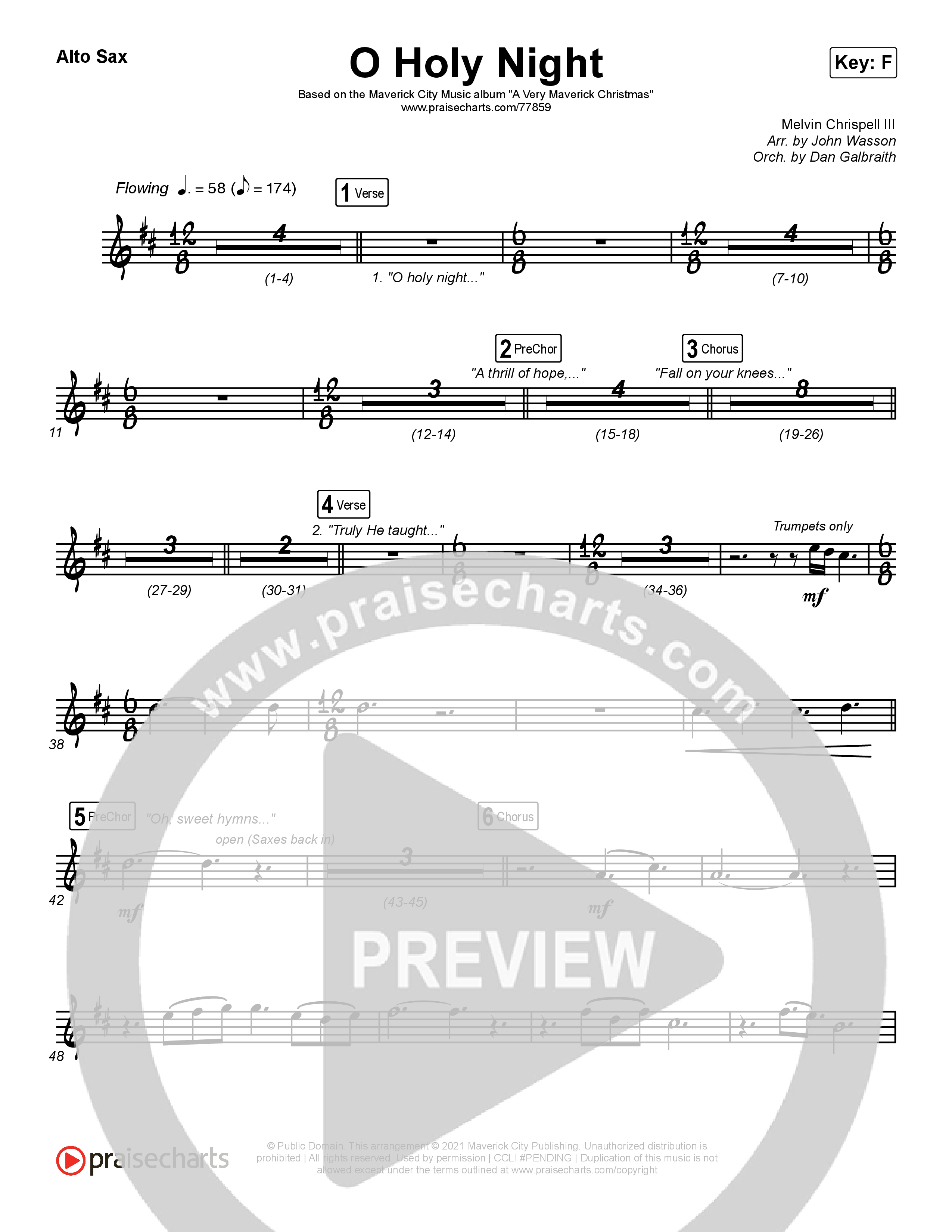 O Holy Night Alto Sax (Maverick City Music / Melvin Chrispell III)