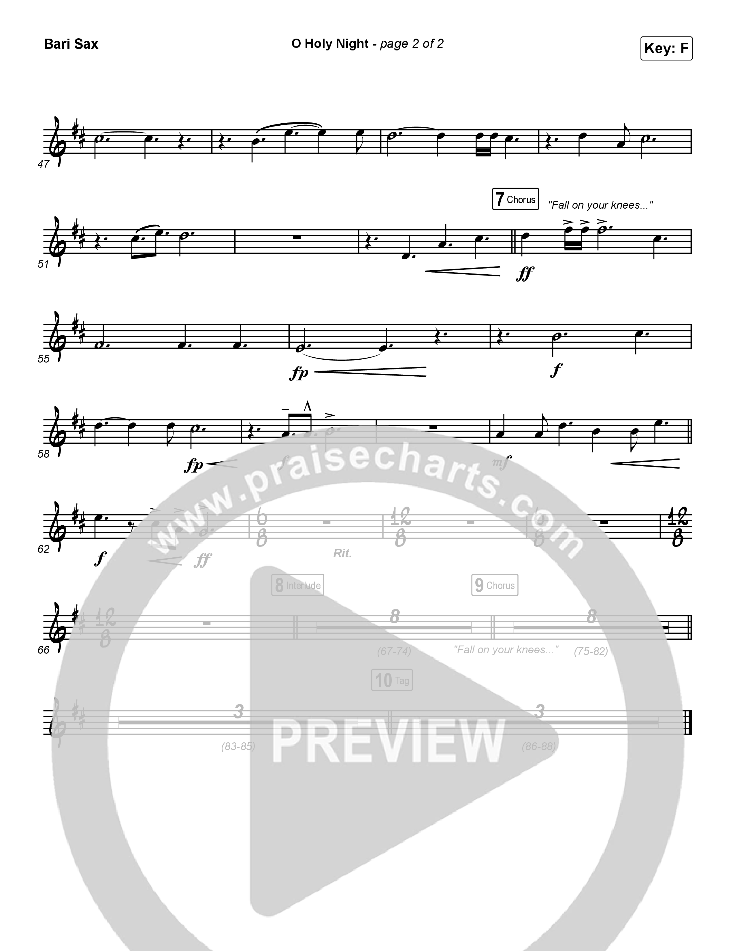 O Holy Night Bari Sax (Maverick City Music / Melvin Chrispell III)