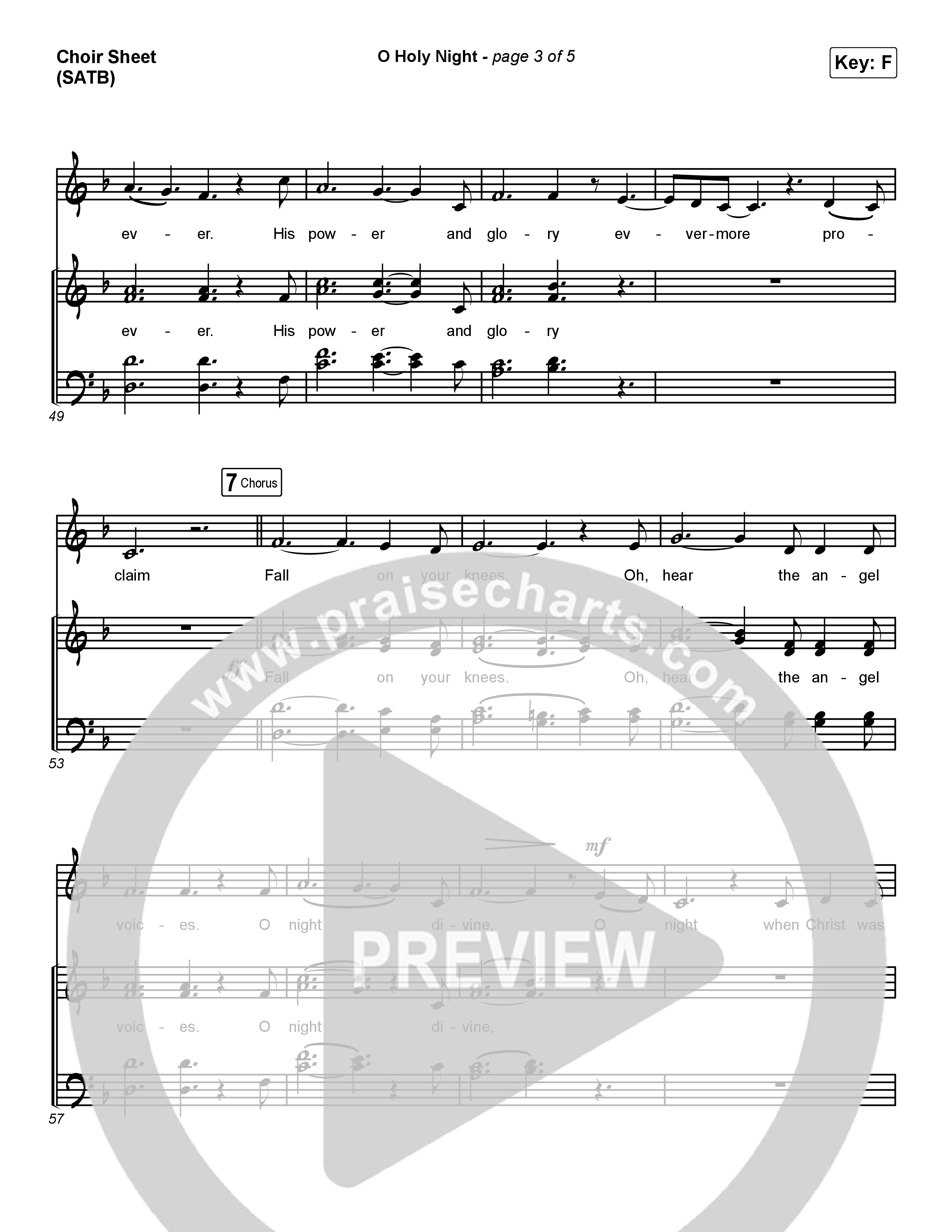 O Holy Night Choir Sheet (SATB) (Maverick City Music / Melvin Chrispell III)