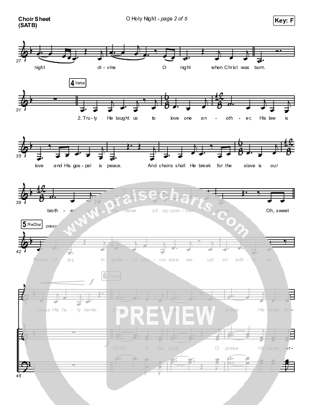 O Holy Night Choir Vocals (SATB) (Maverick City Music / Melvin Chrispell III)